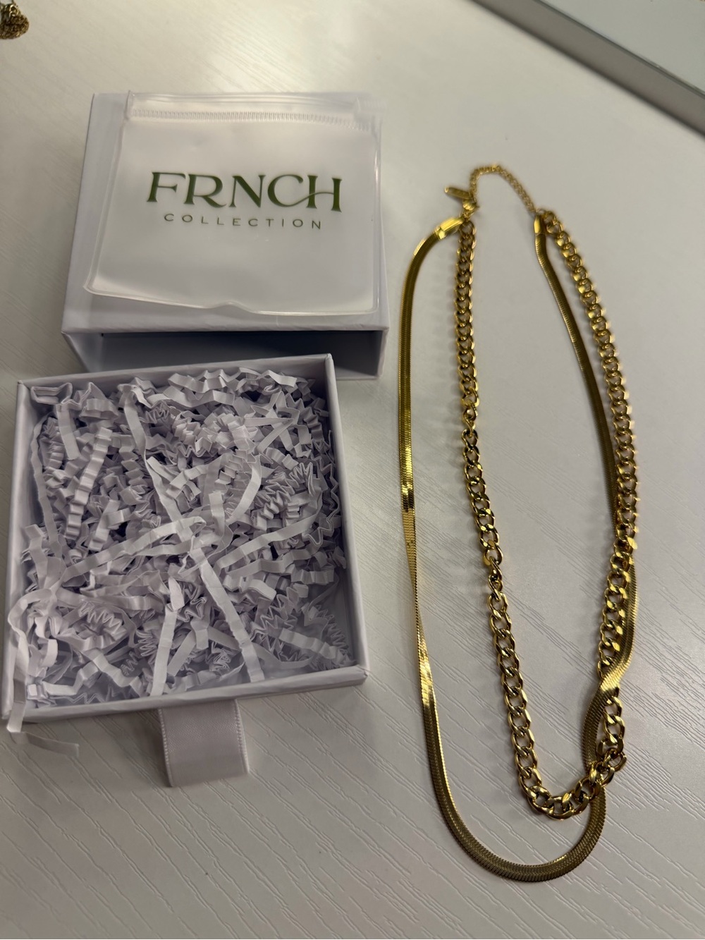 FRNCH Gold Chain Necklace - Picture 5 of 5
